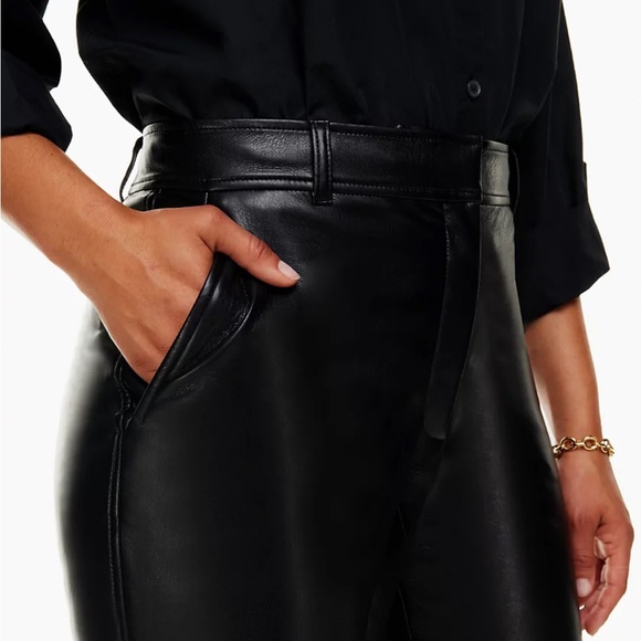 ARITZIA BABATON VEGAN LEATHER COMMAND PANT - Picture 9 of 11
